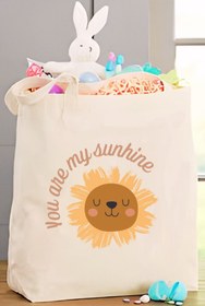 Resim You Are My Sunshine Güneş Çocuk Çantası Ham Bez Çanta - 35x40 cm 