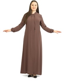 Resim derin store Hakim Yaka Bağcıklı Basic Ferace 