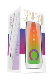 Resim peakaks Taşınabilir Bluetooth 5.0 Hoparlör Ses Bombası Yüksek Ses Gücü , Sese Duyarlı Led Işık Senfoni 