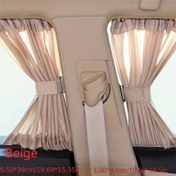 Resim 2 Adet Evrensel Araba Güneşlik Yan Cam Perdesi, Siyah, Saf Kumaş, Katlanabilir, UV Koruma, Araba Için, Araç Stil ile 