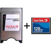 Resim Pmr 128 MB Compact Flash Hafıza Kartı+Pcmıa Compact Kart Okuyucu 