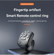 Resim Pazly Bluetooth Akıllı Parmak Yüzük, J6 Zamanlayıcı Uzaktan Kumanda, Otomatik Tembel Fotoğrafçılık, Kırmızı-siyah 