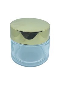 Resim Boş Krem Kavanozu 100 Ml 10 Adet Boş Şeffaf Sarı Kapaklı Kutu 