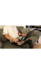 Resim AyrStore Supply Telefon ve Tablet Bölmeli Minderli Laptop Sehpası Notebook Bilgisayar Çalışma Masası 