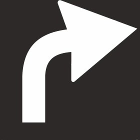 Resim İsg Tabelam 50x50/kompozit/Sağa Dönen Ok Boyama Şablonu 