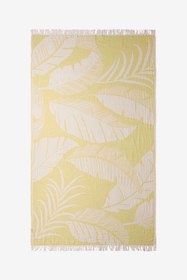 Resim Moriah Yaprak Jakarlı Peştemal Sarı, Taşıma Çantalı 