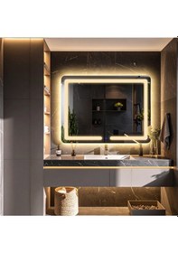 Resim Linea Günışığı Kumlamalı Lavabo & Banyo Aynası Dokunmatik Sensörlü 70 X 45 