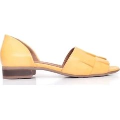 Resim Bueno Shoes Büzgülü Detaylı Deri Kadın Düz Sandalet 9N5100 