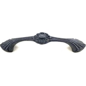 Resim HERŞEYBURDAMODA Antika Tarz Dekoratif Pirinç Göz Mobilya Kulbu - 21X127 Mm, Oksit 