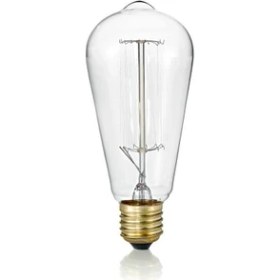 Resim Carbon ST64 40W Rustik Halojen Ampul E27 Edison 1 1594 
