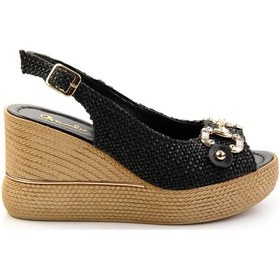 Resim Siyah Kadın Sandalet K05688015228 Siyah 