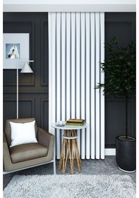 Resim Evdepo Home Beyaz Fon Perde Tek Kanat Beyaz 