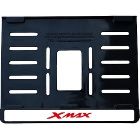 Resim Gear5 Plastik Plakalık Kırmızı - Yamaha X Max 15x24 Siyah 