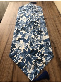 Resim Suluboya Ladin Yaprağı Desenli Runner 