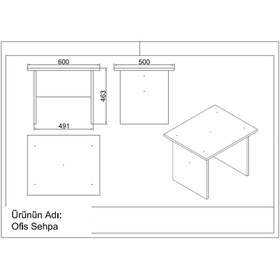 Resim Yurudesign Vario AB Ofis Büro Masa Takımı Barok-Antrasit 