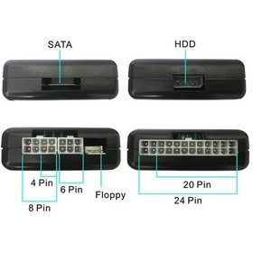 Resim Power Suply Arıza Tespit Cihazı Power Test 20/24 Pin Için Psu Atx 