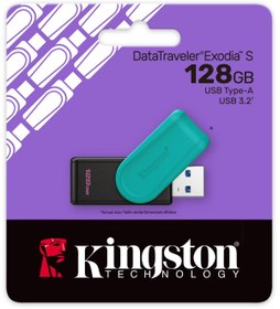 Resim Kingston Datatraveler Exodia S 128gb Dtxs Usb3.2 Gen.1 Usb Flash Bellek 