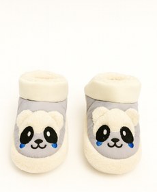 Resim Shoebuo Bebek Çocuk Figürlü Panduf Kaymaz Tabanlı Sevimli Ev Botu Ev Ayakkabısı 
