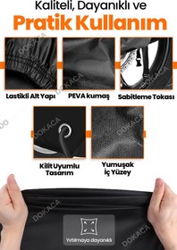 Resim dokaca Siyah Kilit Uyumlu Harley-Davidson Sportster SuperLow XL883L Uyumlu Motosiklet Branda Koruyucu Örtü 
