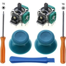 Resim Drak Green-jcd Xbox One Serisi Sx Denetleyici 3d Analog Sensör Modülü Rocker Joystick W Thumbstick Kapağı T8 T6 To 