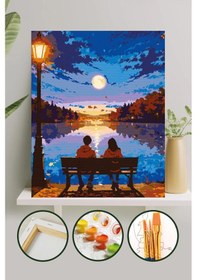 Resim Sayılarla Boyama Tuval Seti 40x50 Cm - İlk Buluşma 