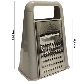 Resim Mybru Çift Taraflı Paslanmaz Çelik Gri Rende Dilimleyici 