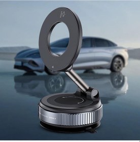 Resim Manyetik Vakum Araç Montaj Telefon Tutucu X68 Stand 360 Ayarlanabilir Katlanabilir Yuvarlak 