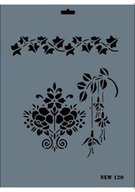 Resim Mey İthalat Rich New Seri N-120 Stencil 35x25 Cm 1 