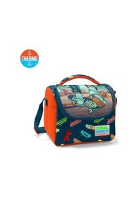 Resim Coral High Kids Çivit Neon Turuncu Kaykay Desenli Thermo Beslenme Çantası 11723 