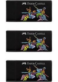 Resim Faber-castell Black Edition Silgi 3 Adet 