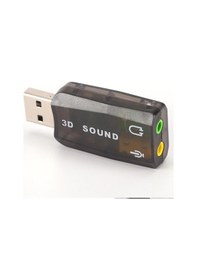Resim Harici USB Notebook Ses Kartı 3.5 mm. Kulaklık Mikrofon Çevirici 