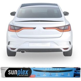 Resim Sunplex Megane 4 Bagaj Üstü Spoiler Piano Black 