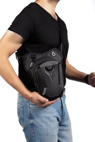 Resim Niki Leather Motosiklet Bacak Çantası, Bel Çantası Ve Çapraz Çanta 