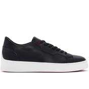 Resim Derimod Erkek Siyah Bağcıklı Deri Sneaker 24SFD643318 