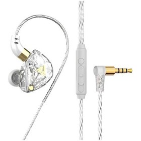 Resim Lasonstiges Beyaz Qkz Sk8 Kablolu Kulaklık Hıfı Dinamik Stereo Ağır Bas 3.5mm Aux Kulak İçi Monitör Kulaklık Oyunu Spor Müzik Kulaklık Mıc İle 