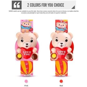 Resim Novahub Skmei 1748 3d Karikatür Aşk Kalp Led Çocuk Saat Kırmızı Çok Renkli, Güzel Tasarım, Çocuklar İçin Elektronik Saat Çok Renkli 