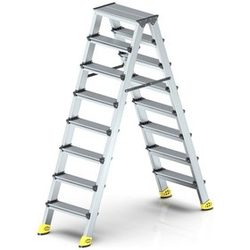 Resim - Sky Gold Çift Taraflı Alüminyum Merdiven 8+8 