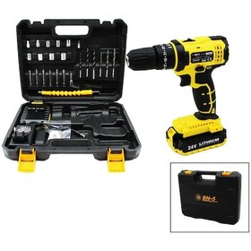 Resim Banco Bn-5 F-136 Stanlıy Sarı 24w Professıonal Şarjlı Darbeli Matkap Seti Çantalı 4434 