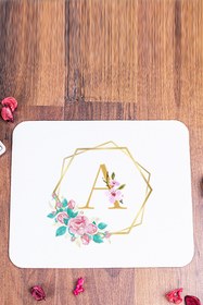 Resim Procity A Harfi Geometrik Yaldız Tasarım Mouse Pad 