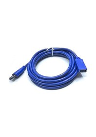 Resim Usb 3.0 Dişi Erkek Uzatma Kablosu Mavi Kablo 3m 