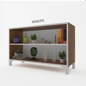 Resim Kenzlife Kitaplık Tuğçe 048 090 020 Cvz Ayaklı Mutfak Dolabı Banyo Ofis Ayakkabılık Kiler 