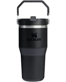 Resim Stanley The Iceflow Flip Straw Pipetli Termos Bardak 0,60 Lt-10-12044-045 Siyah 