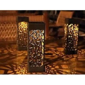 Resim Dekoratif Solar Güneş Enerjili Bahçe Aydınlatması Yürüyüş Yolu Seti ( 8 Adet ) 