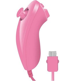 Resim Pembe-nunchuck Nunchuk Video Oyunu Denetleyicisi Uzaktan Nintendo Wii Konsolu İçin 5 Renk Ping 