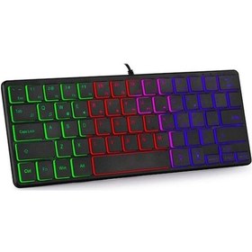 Resim Novahub Jms Taşınabilir Kablolu 64 Tuşlu Klavye - Siyah 