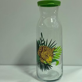 Resim Lav fonte sunum sürahisi karaf su - süt şişesi 1200cc 2 li desenli 