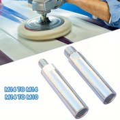 Resim M14'ten M10'a Açı Taşlama Makinesi Adaptörü - 80mm Çelik Mil Uzatma Çubuğu, Parlatma Araçları için Dayanıklı Konu Dönüştürme Kiti 