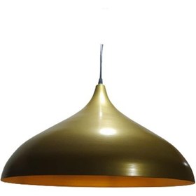 Resim Mylights Retro Rustik Metal Sarkıt Avize Mat Altın Avize 45 Cm 