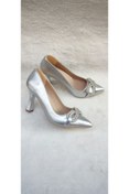 Resim Berush Bride Kadın Siyah Taşlı 9 cm Stiletto Abiye Ayakkabı 