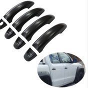 Resim Volkswagen Amarok 2010 - 2020 Arası Uyumlu Kapı Kolu Kaplama / Siyah 